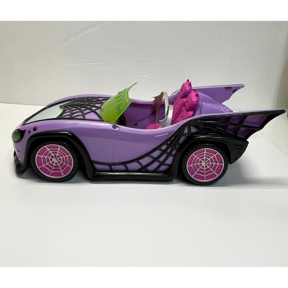 Monster High Purple Ghoul Spiderweb Convertible Car 2022‎ Toy Kids Play Vehicle